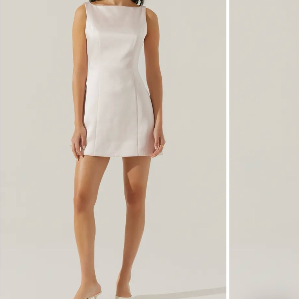 ASTR the Label | Alisanne Satin Mini Dress in Pink